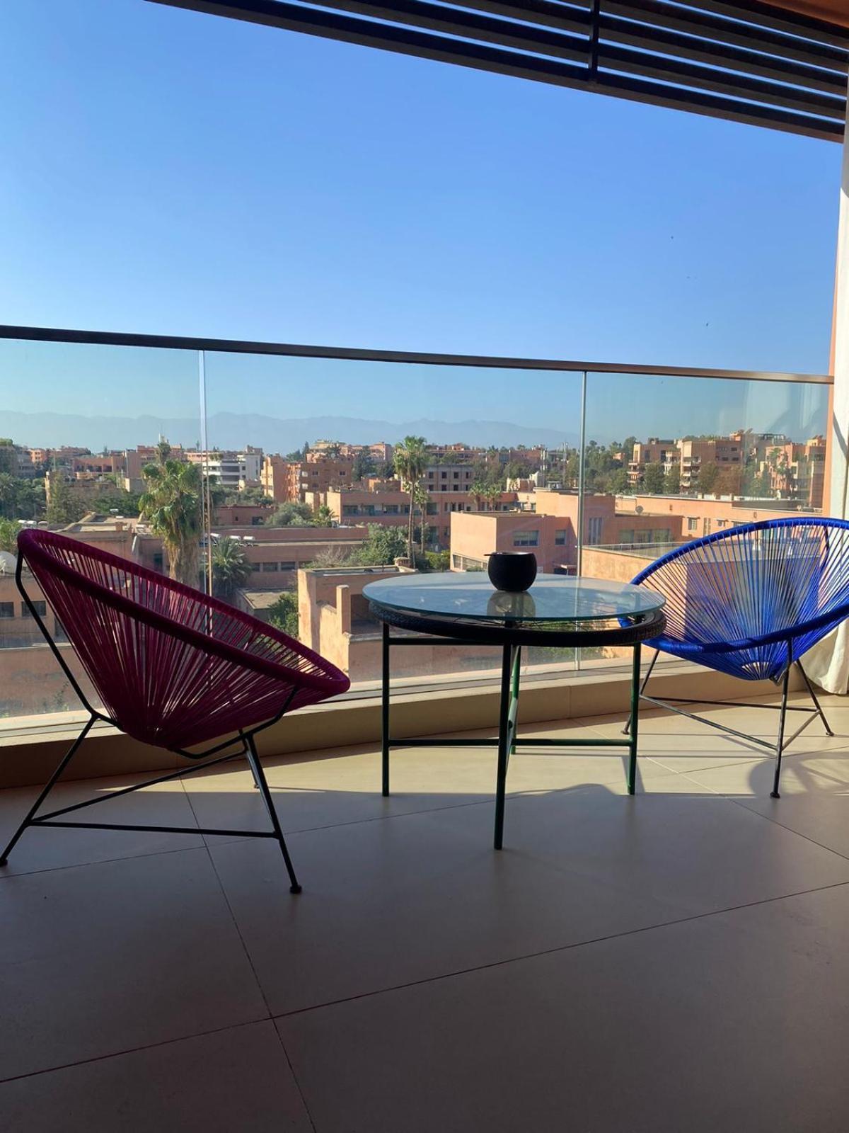Luxueux Appart Hivernage Avec Vue Sur L"Atlas Marakéš Exteriér fotografie